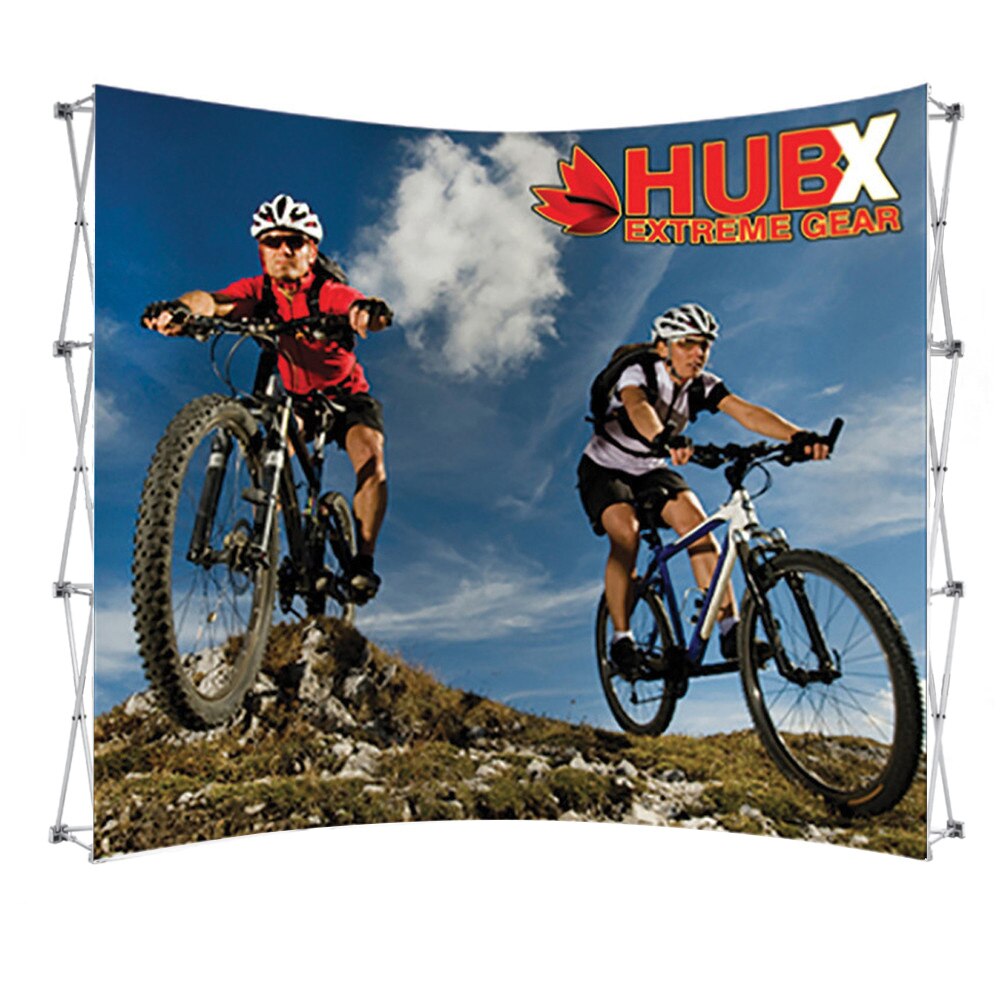 10 x 7.5 ft. RPL Fabric Pop Up Display Curved — Graphic Package / No Endcaps